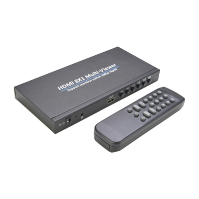 DE/VT-818 восьмиканальный HDMI-переключатель/мультиплексор 4К 8x1