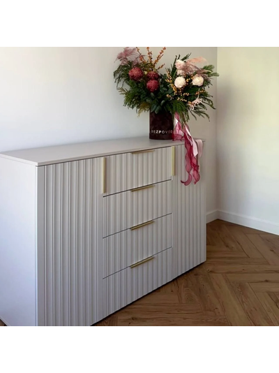 Тефия комод 2-ств с 4 ящиками 1400х450х930 Тефия / Софт Сантьяго