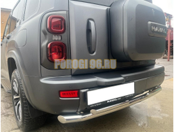 Защита заднего бампера двойная Папа Тюнинг d60/42 для HAVAL H9 2024-