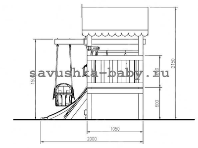 ИГРОВОЙ КОМПЛЕКС - КРОВАТЬ САВУШКА BABY - 6