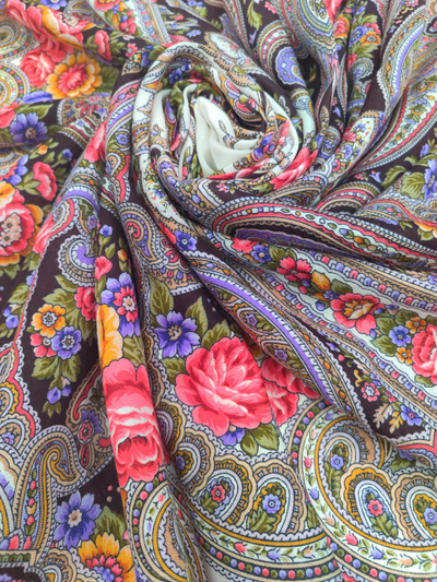 Павловопосадский платок Фиалковые ночи 1978-2