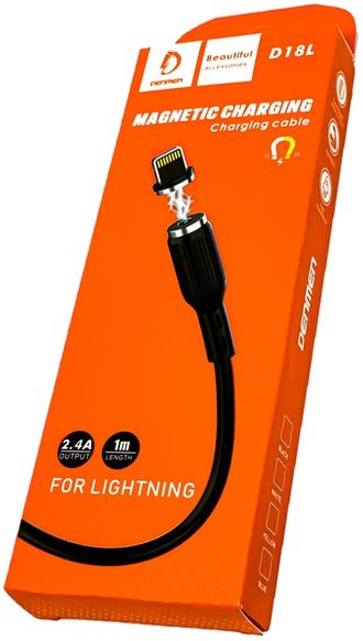6973224871555	USB кабель Magnetic Lightning Denmen D18L