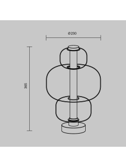 Настольный светильник Atmos, MOD364TL-L15B3K
