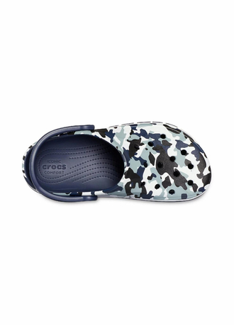 CROCS BAYABAND CLOG GRAPHIC CAMO BLACK