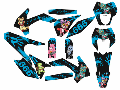 Наклейки BSE Z1,  Kayo K1, GR1 ,Motoland wrx 250 2017 2018 №2010