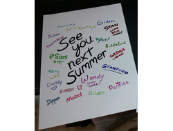 Плакат "See you next summer"