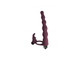 1202-02 ВИБРОНАСАДКА ДЛЯ ДВОЙНОГО ПРОНИКНОВЕНИЯ PURE PASSION BUNNY WINE RED