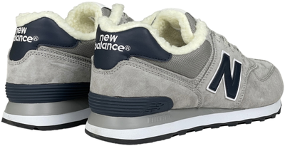 New Balance 574 Grey Blue с мехом