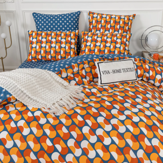 Комплект постельного белья Делюкс Сатин рисунок Мотив L448 (1.5 спальный, 2 спальный, Евро, семейный)