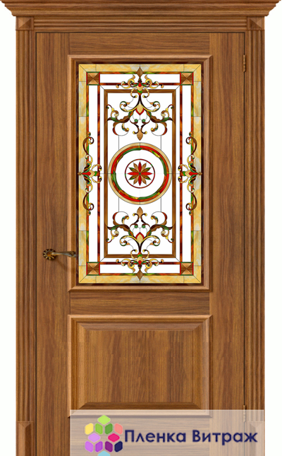 Витражная пленка, витражная пленка самоклеющаяся под заказ,пленочный витраж с классическим рисунком