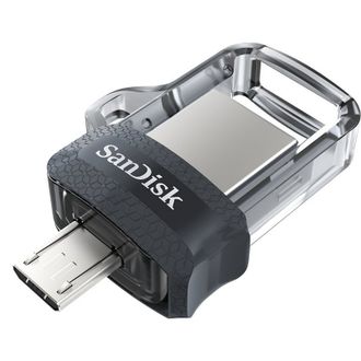 Флеш-память SanDisk Ultra Dual Drive, 64Gb, USB 3.0, micUSB, SDDD3-064G-G46