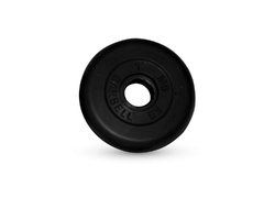 Диск обрезиненный черный 31 мм MB BARBELL 1 кг в Воронеже