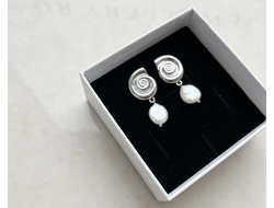 Серьги ракушки с Барочным жемчугом