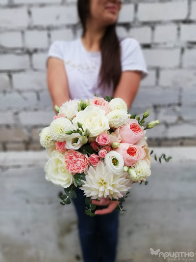 Букет невесты & Бутоньерка № 1335