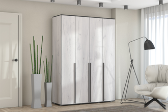 Шкаф "Норден" 1,6м крафт белый