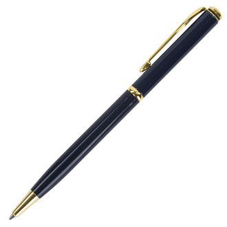 Ручка подарочная шариковая GALANT "ARROW GOLD", корпус черный/золотистый, детали золотистые, узел 0,7 мм, синяя, 143523