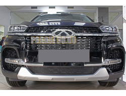 Защита радиатора Chery Tiggo 8 2020- black низ