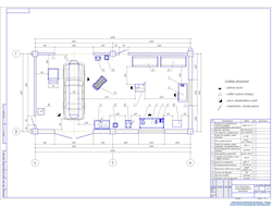 Пост обслуживания электрооборудования автомобилей - планировка СТОА