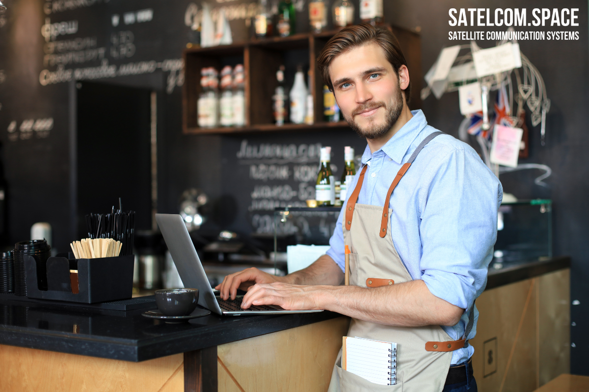  В качестве службы резервного выхода в сеть, спутниковый интернет