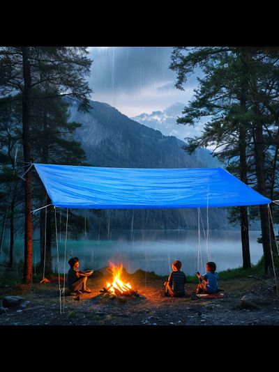 Тент Тарпаулин садовый 4х6 м, 70 г/м2, шаг люверсов 1 м