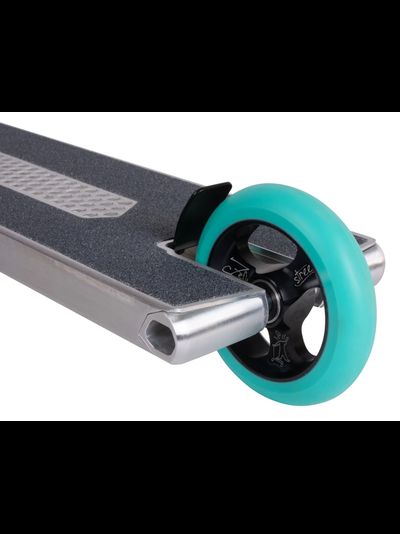 Трюковой самокат Tech Team Zefir Street серый / бирюзовый