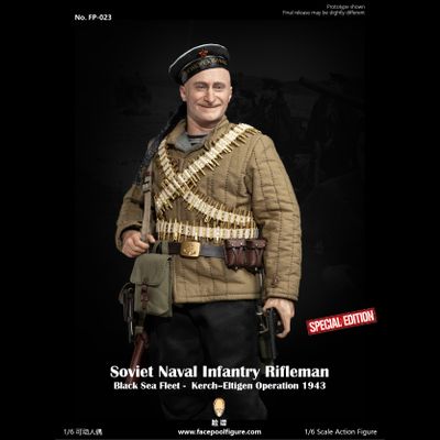 ПРЕДЗАКАЗ - Советский морпех Черноморского флота - Коллекционная фигурка 1/6 WWII Soviet Naval Black Sea Fleet Rifleman Special Edition (FP023B) - Facepoolfigure ?ЦЕНА: 25700 РУБ.?