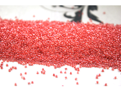 Toho 15/0 - 5г - 341 Окрашенный изнутри хрусталь/томат