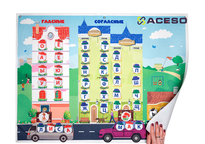 Панно "Сказочный город букв" (110дет)