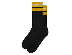 НОСКИ DR MARTENS ATHLETIC LOGO ЧЕРНЫЕ С ЖЕЛТЫМ