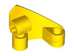 Technic, Panel Curved # 9 3 x 3 Tapered Left, Yellow (2395 6533796)