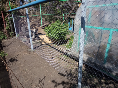 Забор из сетки рабица (в натяг)