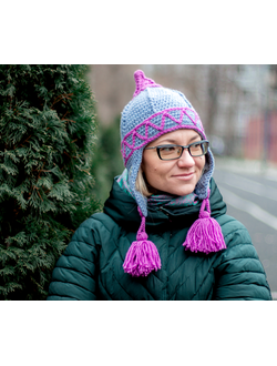 Шапка вязаная Богатырка