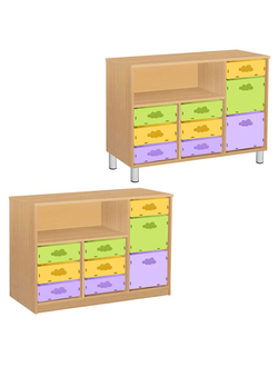 ТУМБЫ КОМБИНИРОВАННЫЕ С КОНТЕЙНЕРАМИ ПВХ