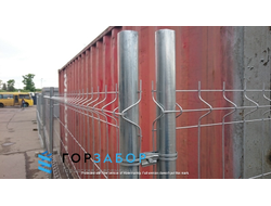 Временное ограждение на блоках купить в Москве