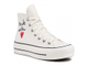 Кеды Converse Lift Сделано с любовью на платформе белые