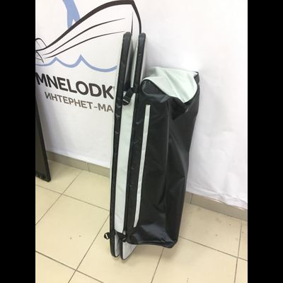 Комплект накладок на сиденья с сумкой 112*25 см ПВХ черно-белый