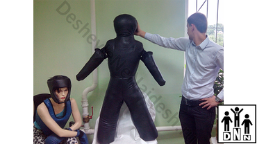 борцовский чучело двуногий самбо кожа