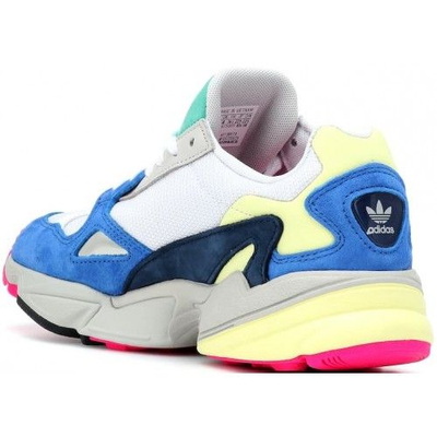 Adidas falcon blue yellow pink clearance