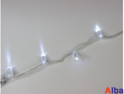 Гирлянда-Нить 10 м, 24В, БЕЛЫЙ ХОЛОДНЫЙ, IP65 ПВХ, мерцание