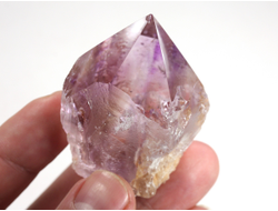 Аметрин, аметист, кристалл полированный со спиленным основанием, Бразилия (51*38*32 мм, 87 г) №37671