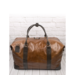 Кожаная дорожная сумка Fidenza Premium cog/brown (арт. 
4036-03)