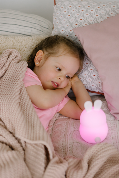 Ночник силиконовый ЗАЙЧИК на аккумуляторе с  пультом