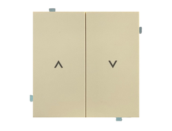 Выключатель для жалюзи (механизм + клавиша) крем матовый