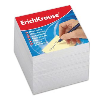 Блок для записей ERICH KRAUSE непроклеенный, куб 9х9х9 см