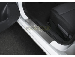 Накладки на пороги для Skoda Rapid 2014-