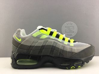 Nike Air Max 95 Серые с зеленым Арт. 013F