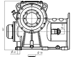 Редуктор РЧЛ-125х38 V=1,0 м/с 1 вал 0463Б.02.11.000 МЛЗ (правый, левый)