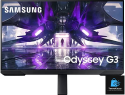 Mонитор 27" Samsung Odyssey G3 S27DG300EI VA, 1920x1080 (16:9), 250кд/м2, 180 Гц, 1 мс, 178°/178°, HDMI, DisplayPort, черный (LS27DG300EIXCI)