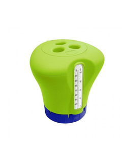 Дозатор плавающий большой Kokido зеленый с термометром