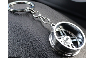 Брелок «ДИСК», металл ХРОМ